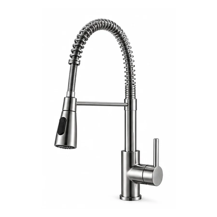 Flexible kitchen mixer tap